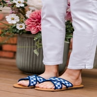 A Pioneer Woman Crossband Pom Pom Slide Sandals, Női