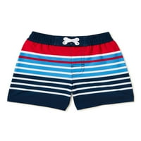 Wonder Nation Baby Boys Americana Stripes Swim Trunks