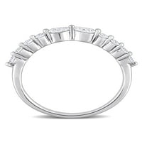 Carat T.G.W. Laboratóriumi létrehozott gyémánt platinával bevont sterling ezüst szüreti gyűrű
