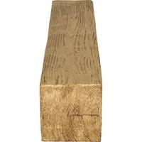 Ekena Millwork 6 H 6 D 84 W homokfúvott fau fa kandalló kandalló, természetes fenyő
