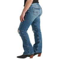 Silver Jeans Co. női Suki Mid Rise Slim Bootcut farmer, derékméret 24-36