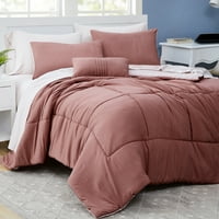 Modern szálak ágy egy zsákban, visszafordítható ruhadarabot mosott mikroszálas, Beck, rózsafa rózsa, iker