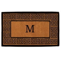 Calloway Mills A görög monogram kültéri ajtófedélzet, extra vastag 18 30