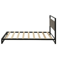 Twin méretű platform ágy, Aukfa platform ágykeret fejtámlával, lécekkel, fém matrac alapítvány eszpresszóban tini, felnőtt, nappali,