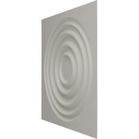 Ekena Millwork 5 8 W 5 8 H Wade Endurawall dekoratív 3D -s fali panel, Ultracover szaténvirág fehér