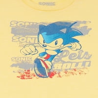 Sonic the Hedgehog Boys Ringer grafikus póló, 2-Pack, Méret 4-18
