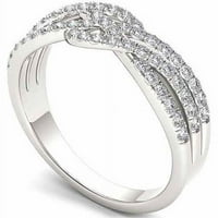 Carat T.W. Gyémánt 10KT fehérarany divatgyűrű