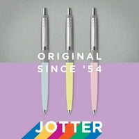 Parker Jotter Originals gél toll pasztell kollekció, Kék, Sárga és rózsaszín 50-es évek, közepes pont, fekete tinta, Gróf