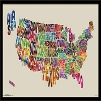 Egyesült Államok térképe - szöveg