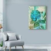 A Marietta Cohen Art and Design, a „Blue Hortensia virágos” vászon művészete