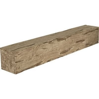 Ekena Millwork 4 H 8 D 48 W Pecky Cypress Fau Wood kandalló kandalló, természetes fenyő