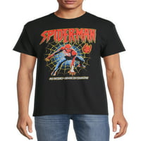 Spider-Man férfi webes séta grafikus póló rövid ujjú, S-3XL méretű