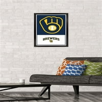 Milwaukee Brewers - Logo Wall poszter, 14.725 22.375 keretes