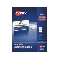 Avery Nyomtatható Névjegykártyák, Tintasugaras Nyomtatók, 1, Kártyák, 3.5, Nehézsúlyú
