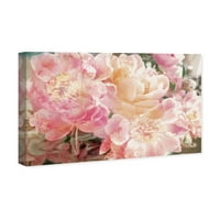 Wynwood Studio virág- és botanikus fali művészet vászon nyomatok „Peonies Know” Florals - Pink, Orange