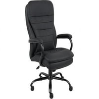 Lorell Executive szék fekete bőr ülés-5 csillagos alap - fekete - 22.44 ülés szélessége 18.70 Ülés mélysége-31.1 Szélesség 33.3