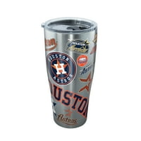 Houston Astros az egész oz rozsdamentes acélból készült poharakkal borítóval