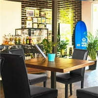 Alden Design Magas hátsó párnázott, tufikált étkezőszékek, szilárd fa lábakkal, 4 -es készlet, több színű