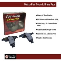 NEWTEK PCD Galaxy Plus Premium Ceramic Disc Pads Fits Select: 2004- Dodge Neon SXT, 2001- Dodge Neon