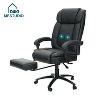 Stúdió iroda otthoni ergonómikus PU bőr vezetői és ügyvezető szék vibráció masszázs állítható dőlés és magasság