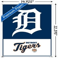 Detroit Tigers - Logo fali poszter push csapokkal, 14.725 22.375