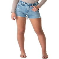 Silver Jeans Co. Női nagyon kívánatos, magas emelkedési rövidnadrág, derékméret 24-36
