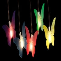 Az akkumulátorral működtetett LED -es pillangó kerti terasz esernyő lámpák időzítővel
