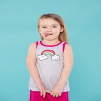 Little Star Organic Toddle Girl Organic Cotton Star Mi 'N Match ruhák, ajándéktáska készlet