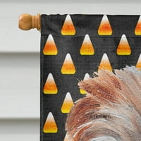Carolines kincsek SC9664CHF Norfolk Terrier cukorka kukorica Halloween zászló vászon ház mérete, ház mérete, Többszínű